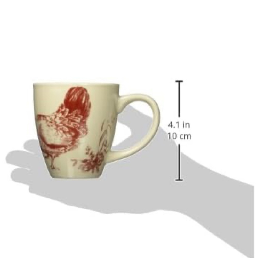 Bonjour Chanticleer “Country Hen” with chick coffee mug